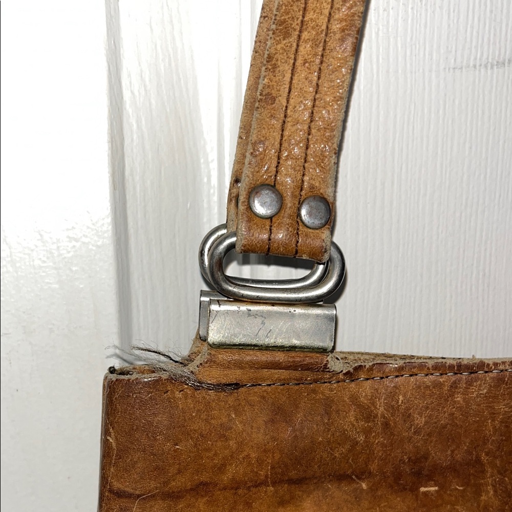 Unbranded Leather Patchwork Leather Shoulder Bag … - image 4